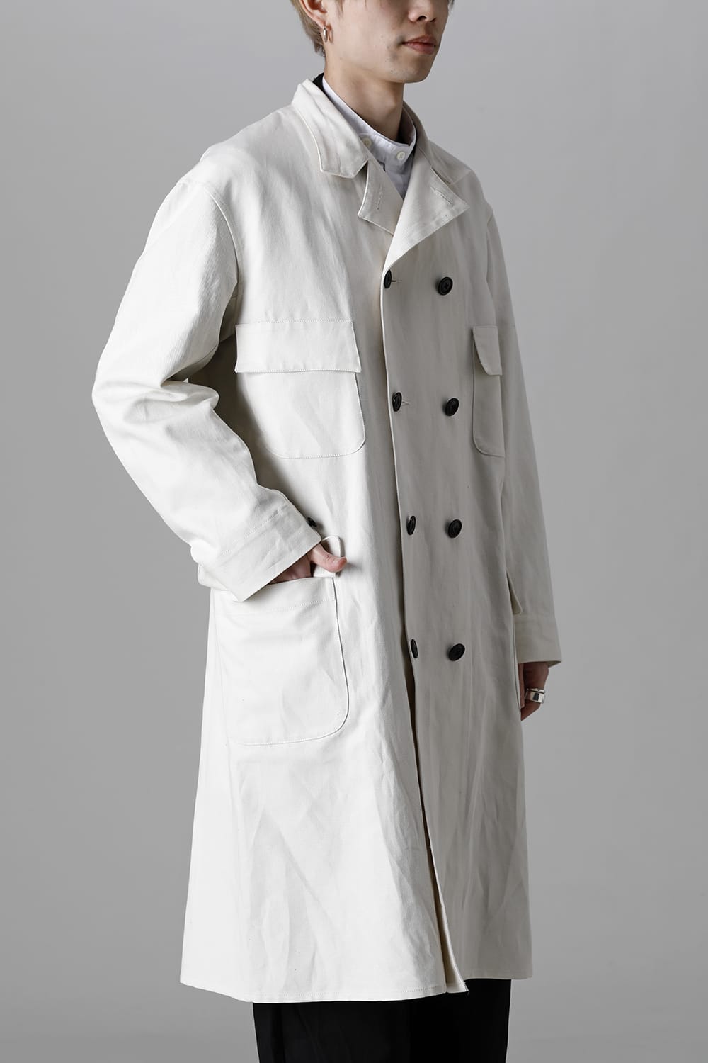 Old Double Breasted Work Coat