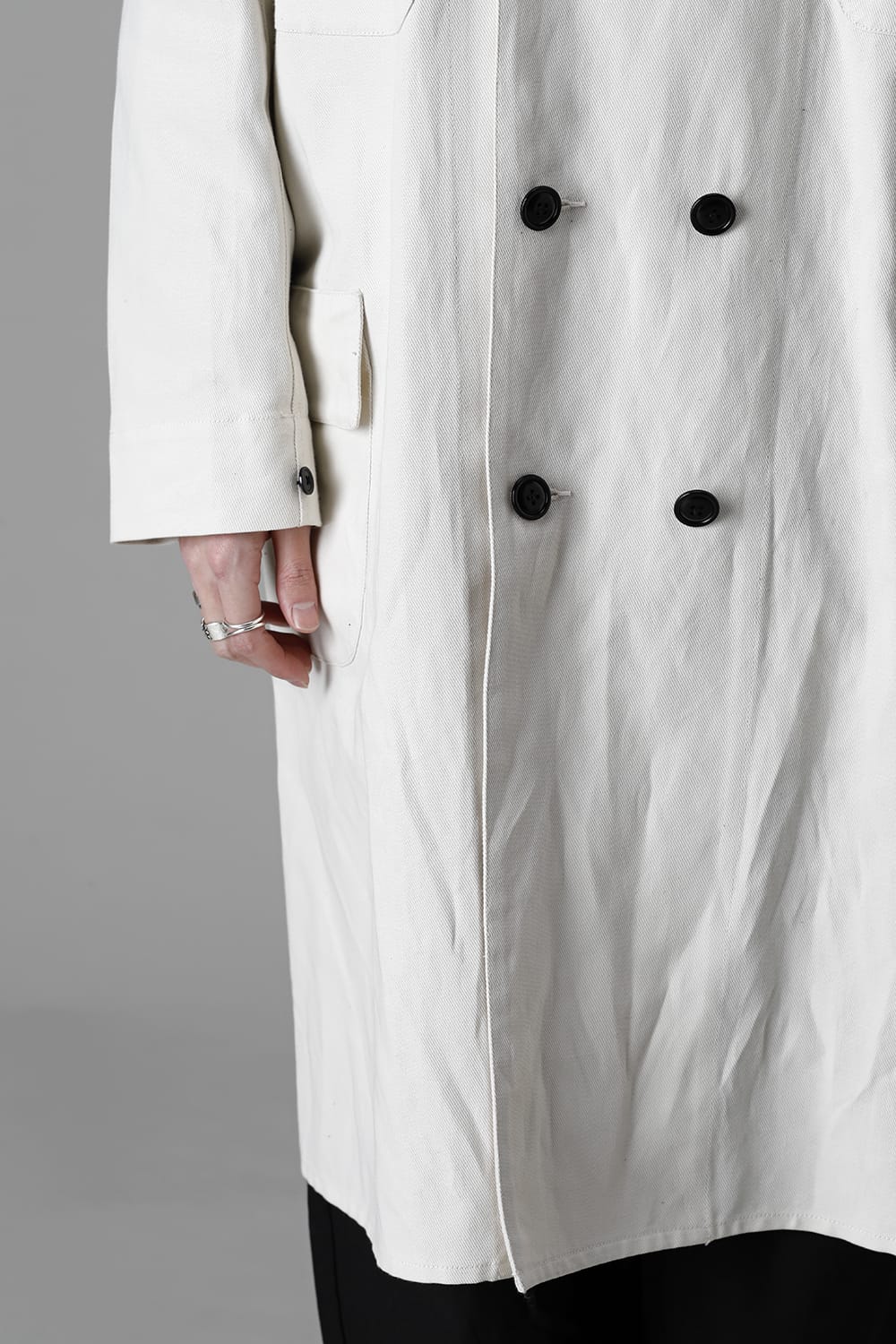 Old Double Breasted Work Coat