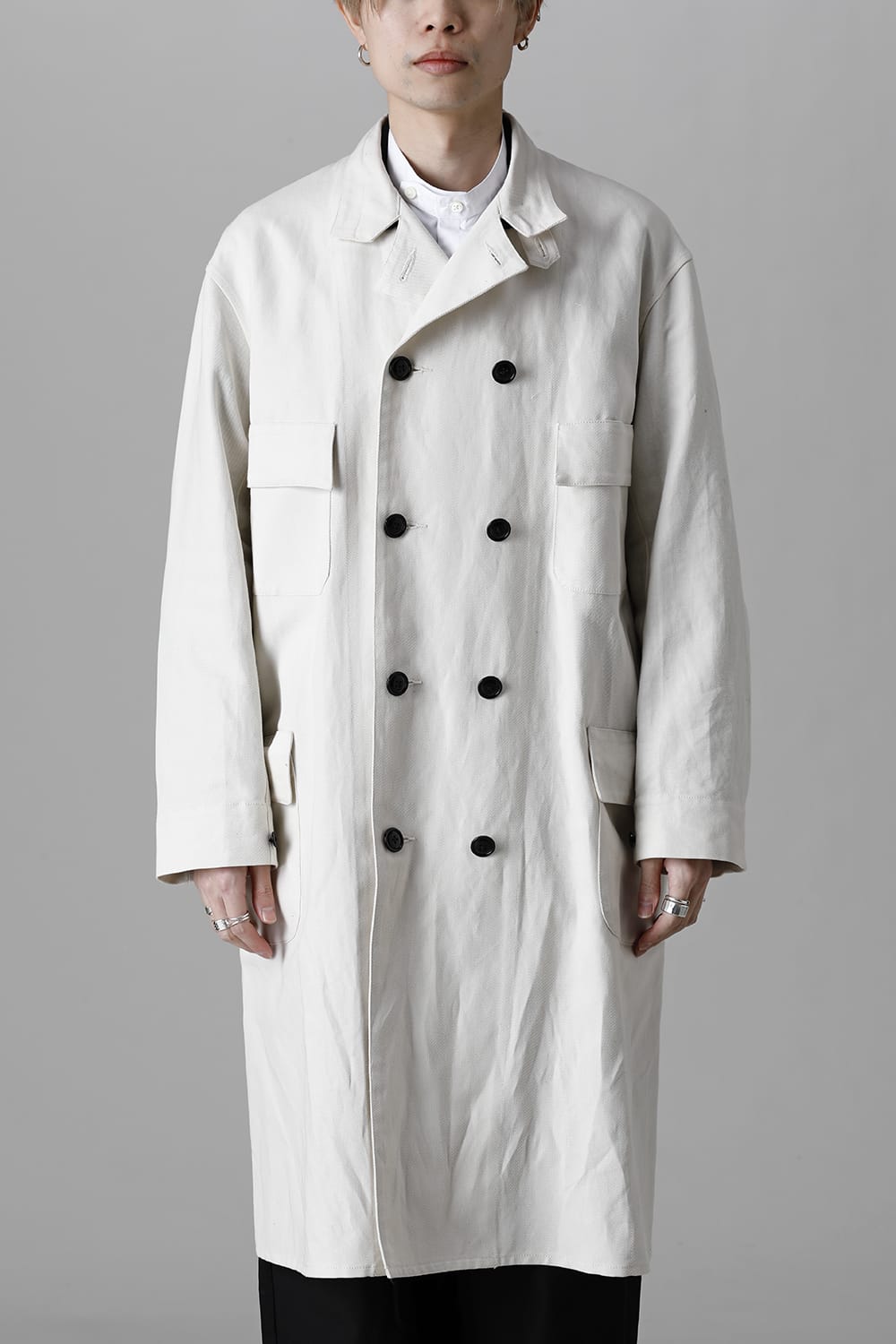 Old Double Breasted Work Coat