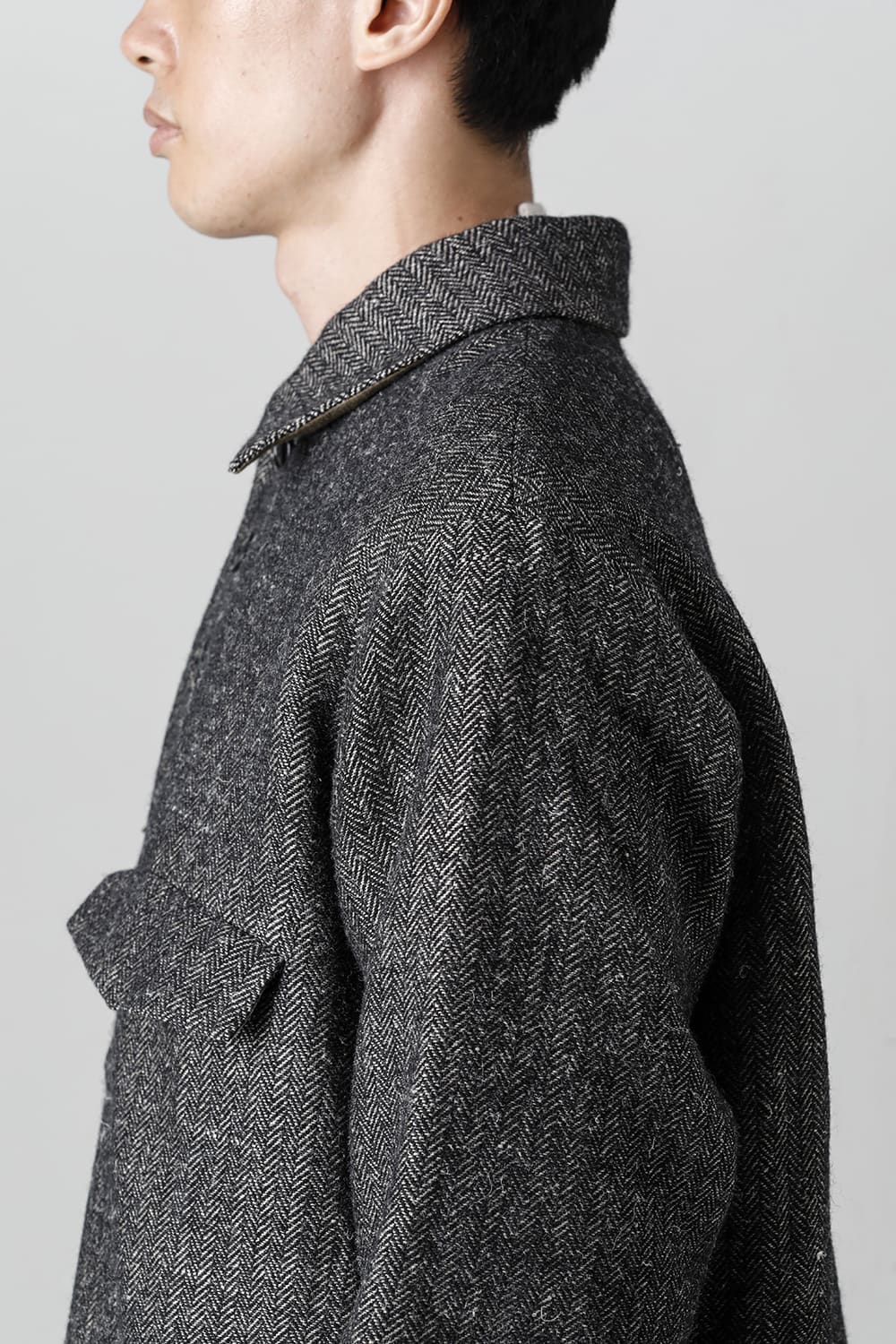 ラインド シャツ ジャケット - クラッシック ヘリング ボーン