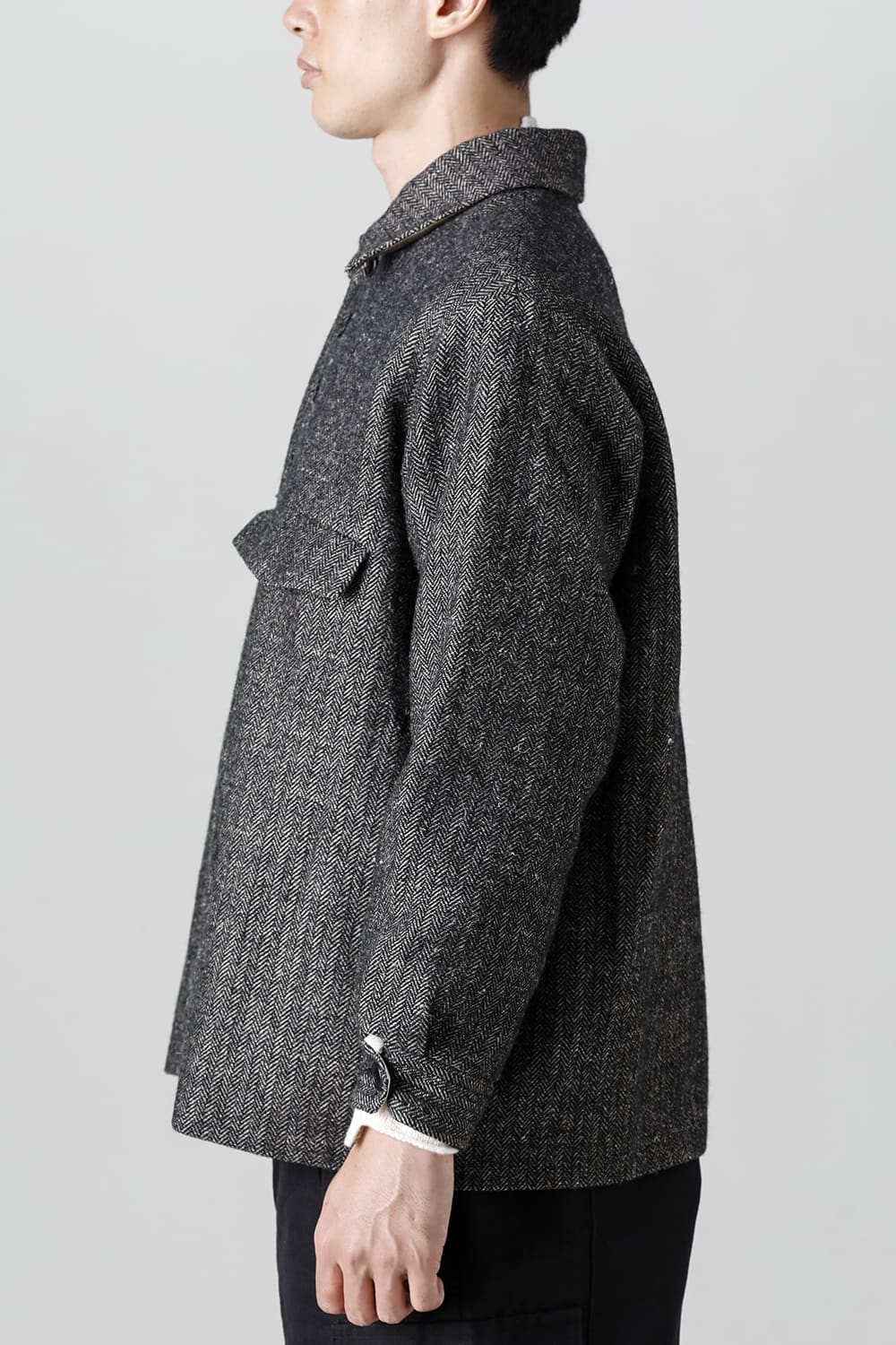 ラインド シャツ ジャケット - クラッシック ヘリング ボーン