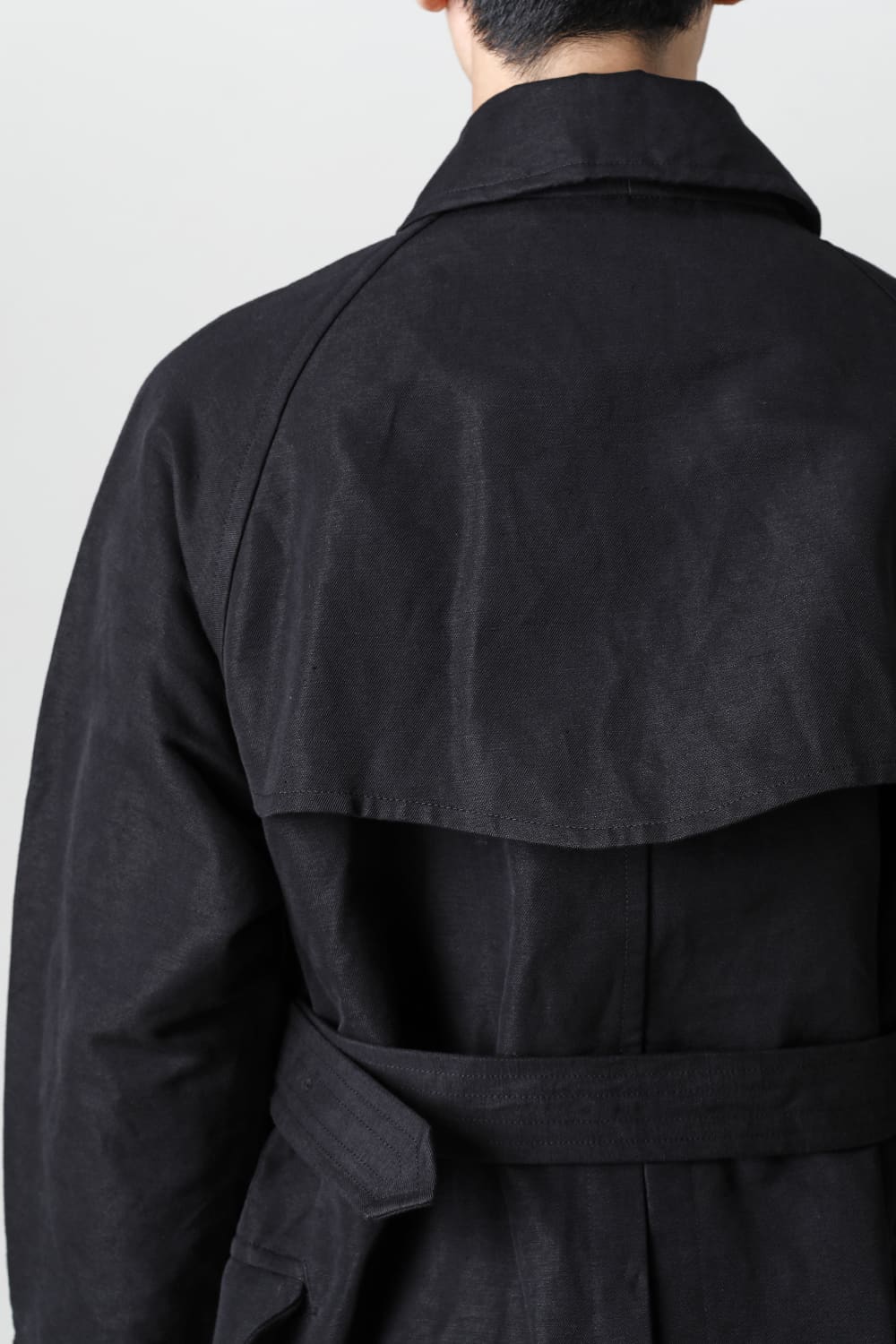 Motorcyclist Trench Coat Black