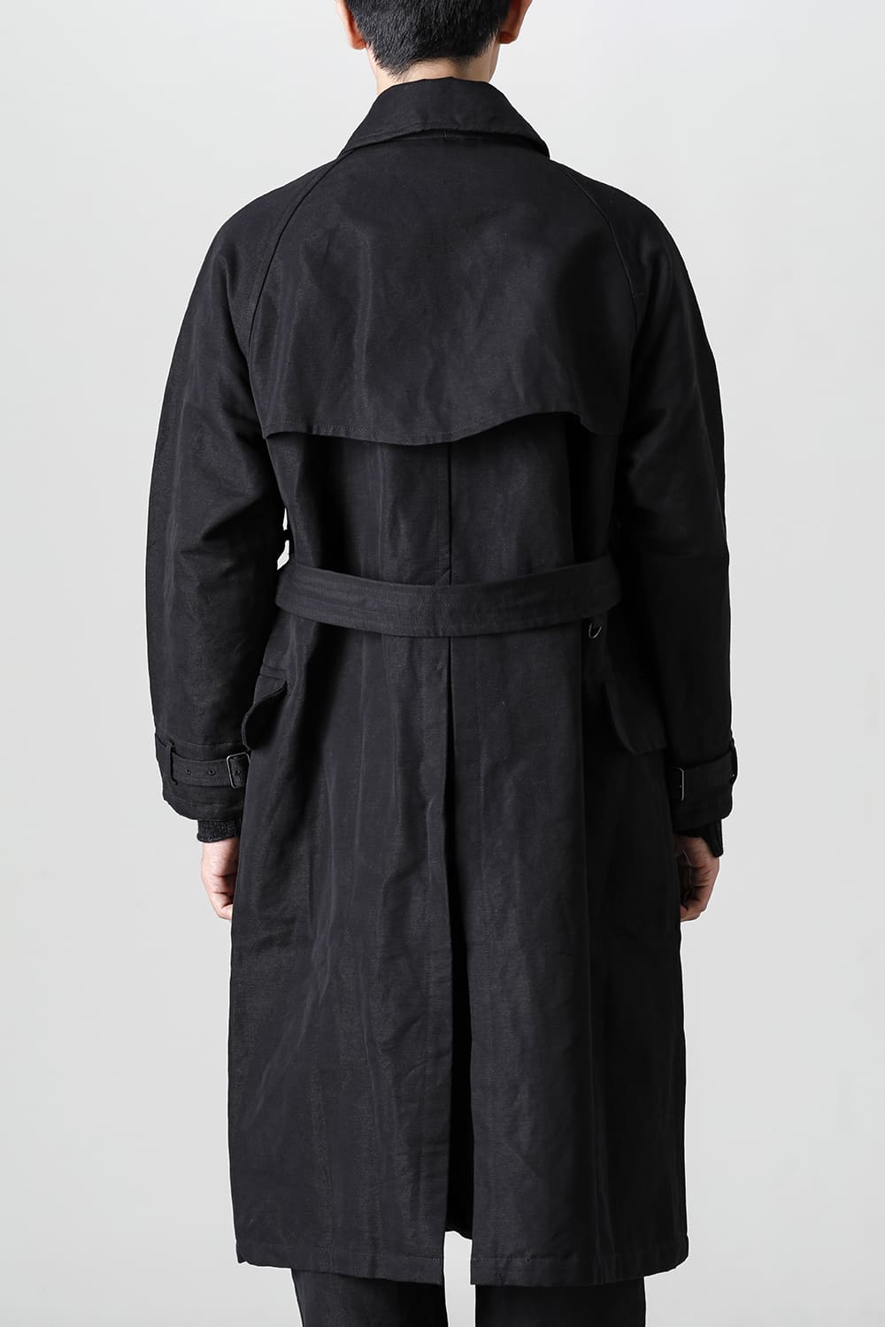 Motorcyclist Trench Coat Black