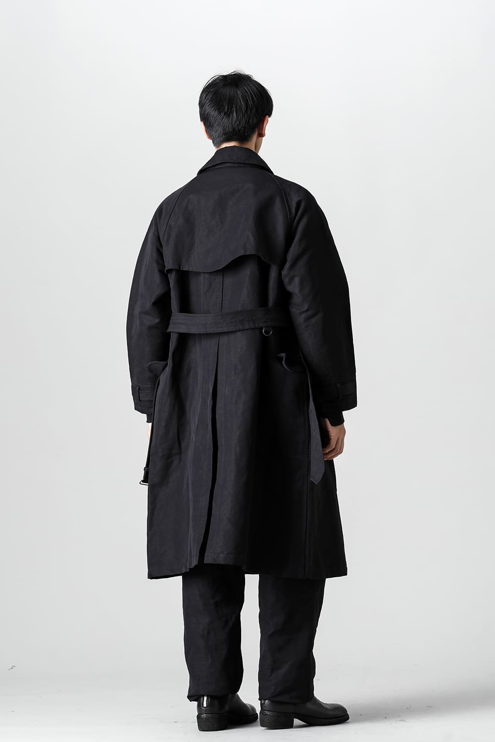 Motorcyclist Trench Coat Black