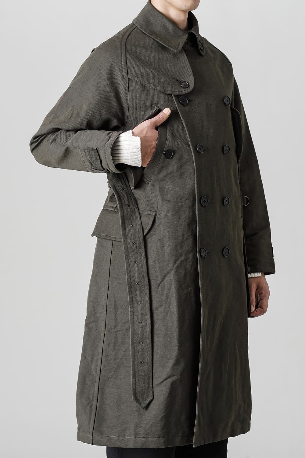 Motorcyclist Trench Coat Military