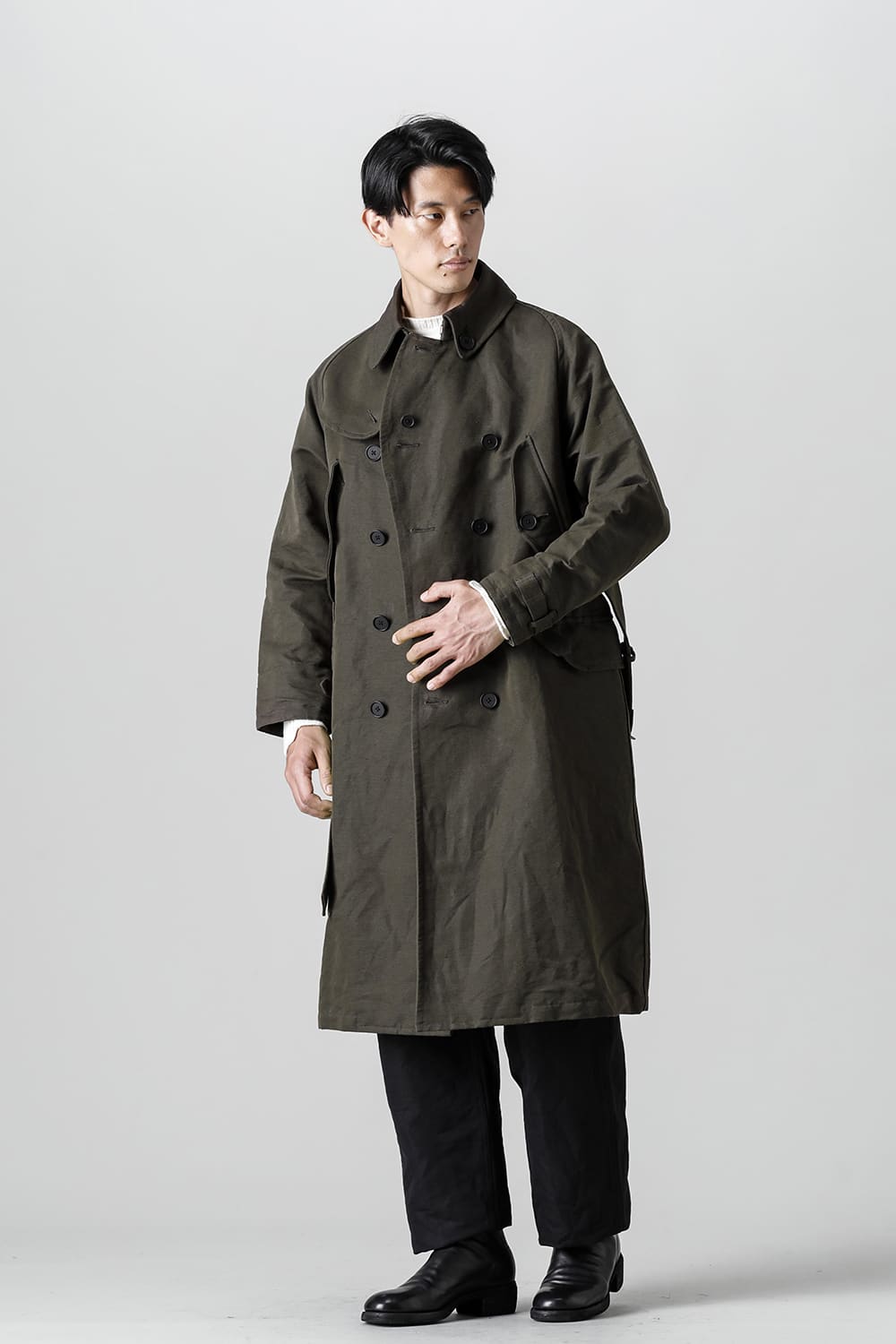 Motorcyclist Trench Coat Military