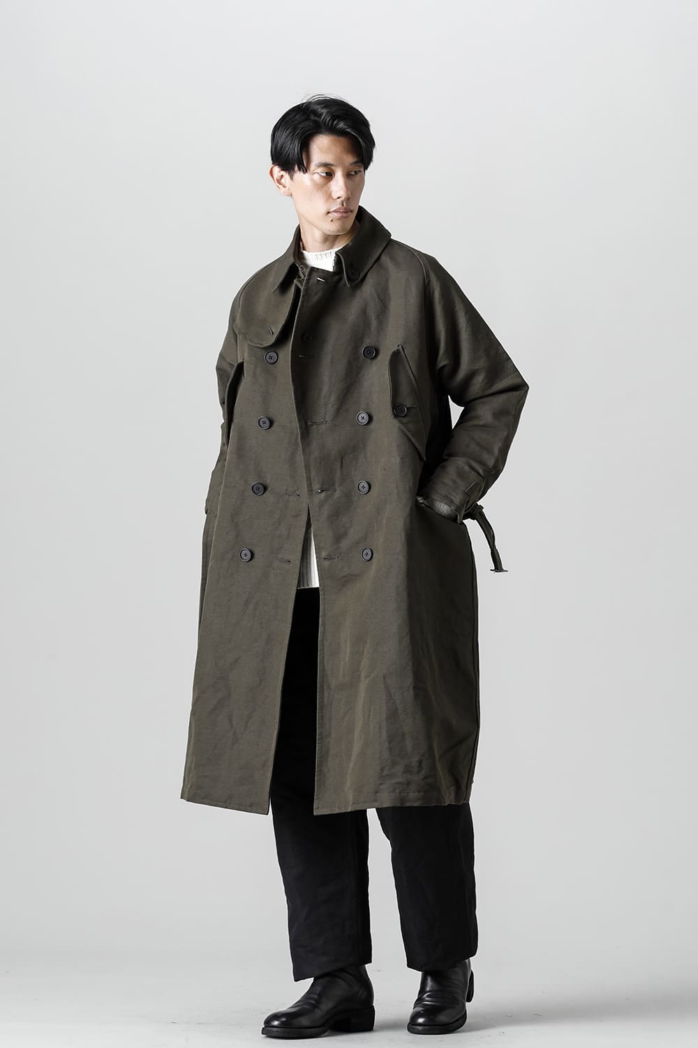 Motorcyclist Trench Coat Military