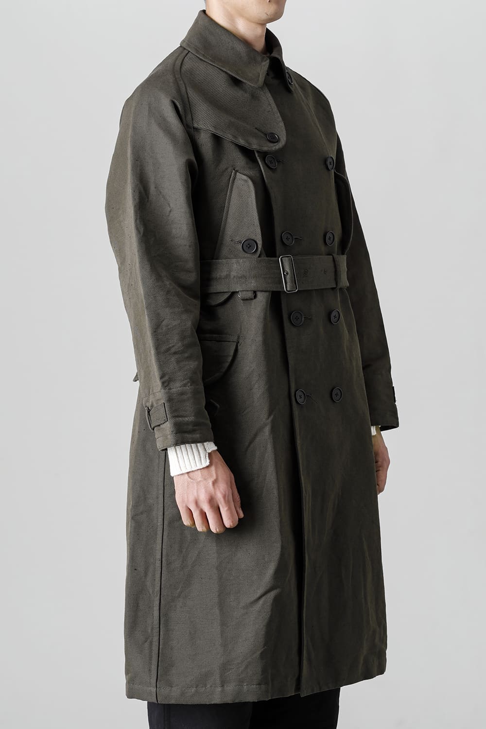 Motorcyclist Trench Coat Military