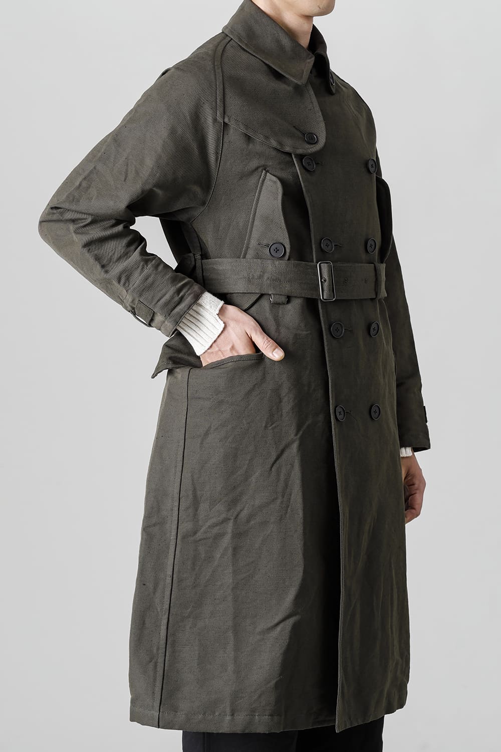 Motorcyclist Trench Coat Military