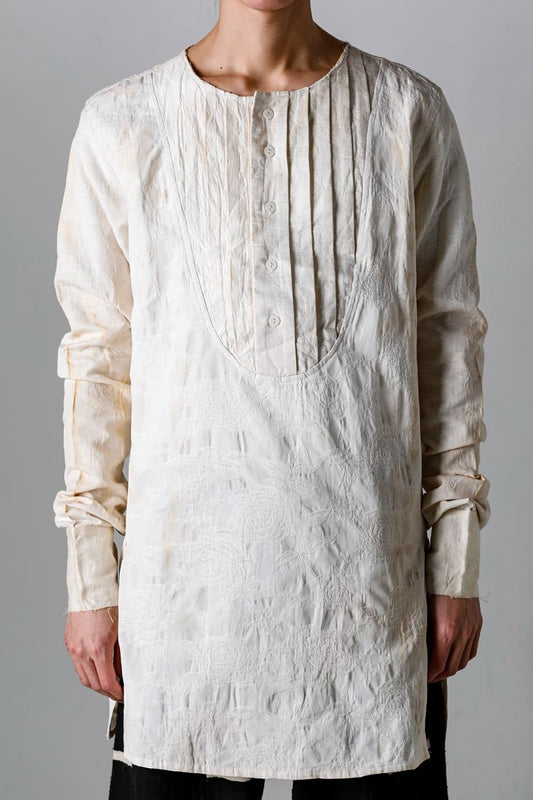 Pleated Bib Shirt