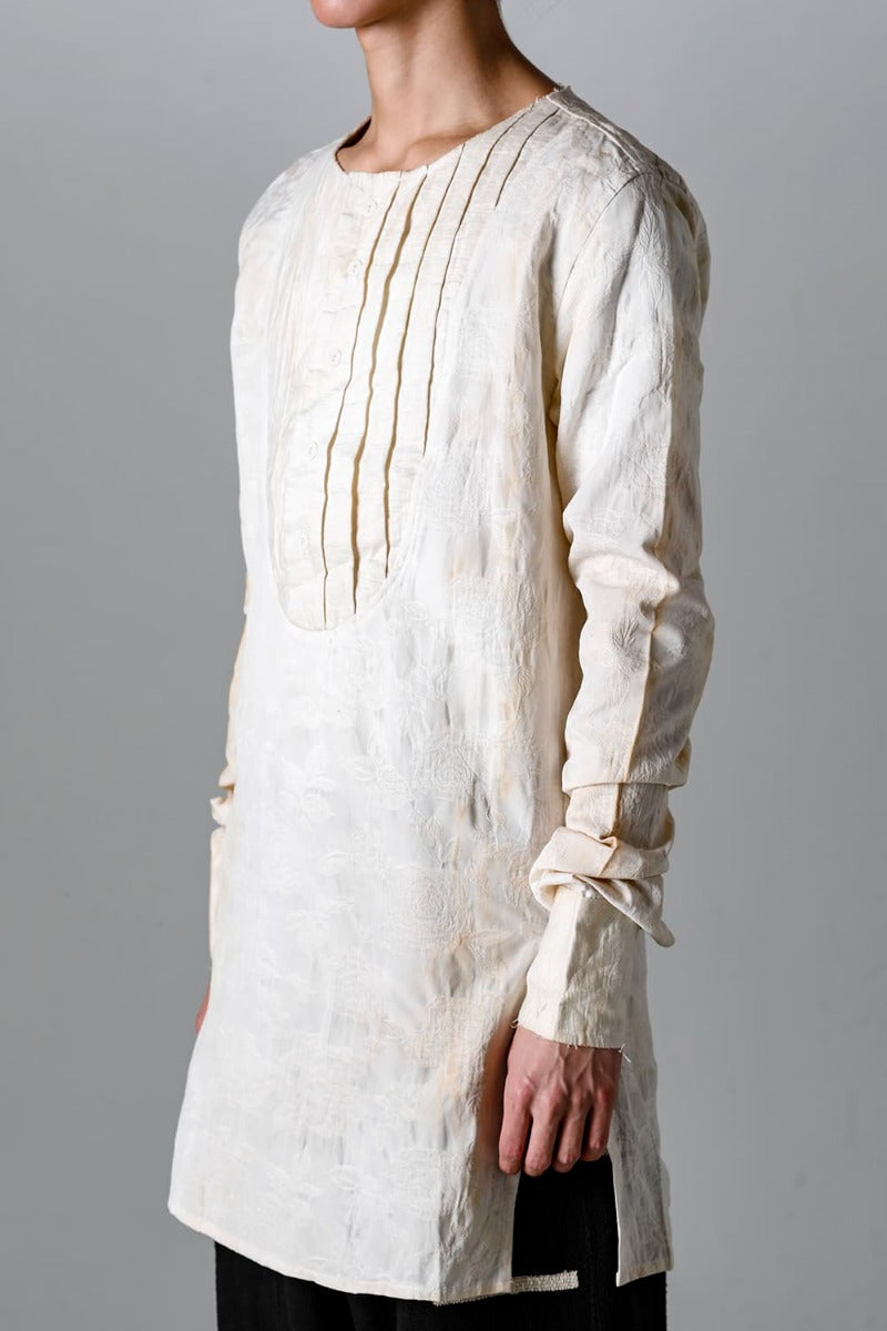 Pleated Bib Shirt