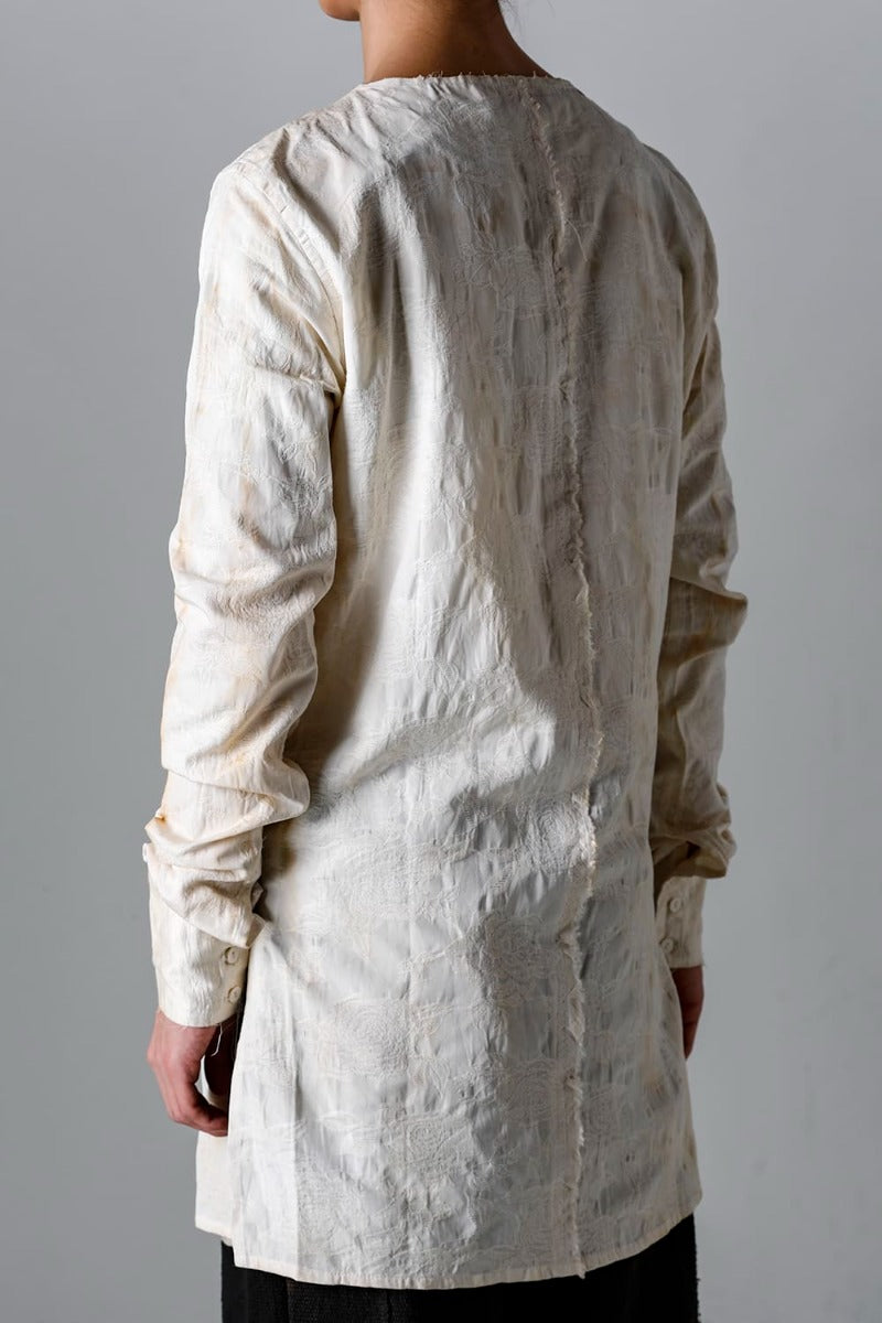 Pleated Bib Shirt