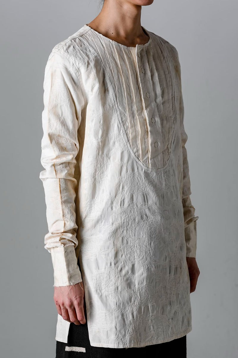 Pleated Bib Shirt