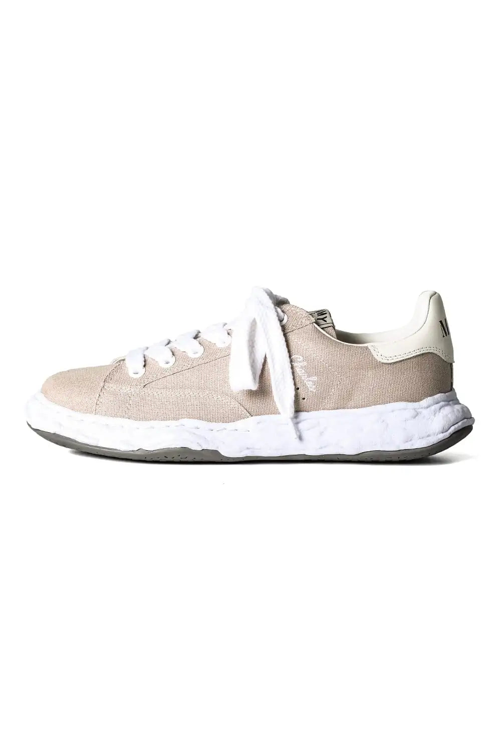 CHARLES Original sole canvas Low-cut sneakers Beige