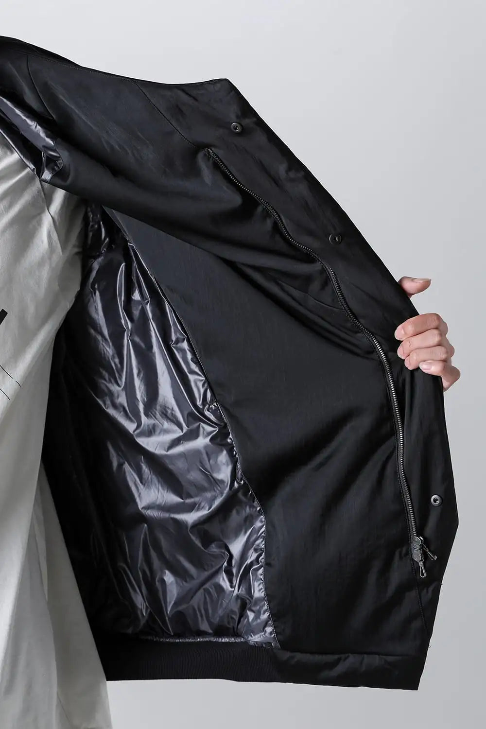 Viscose / Nylon Stretch Satin Blouson