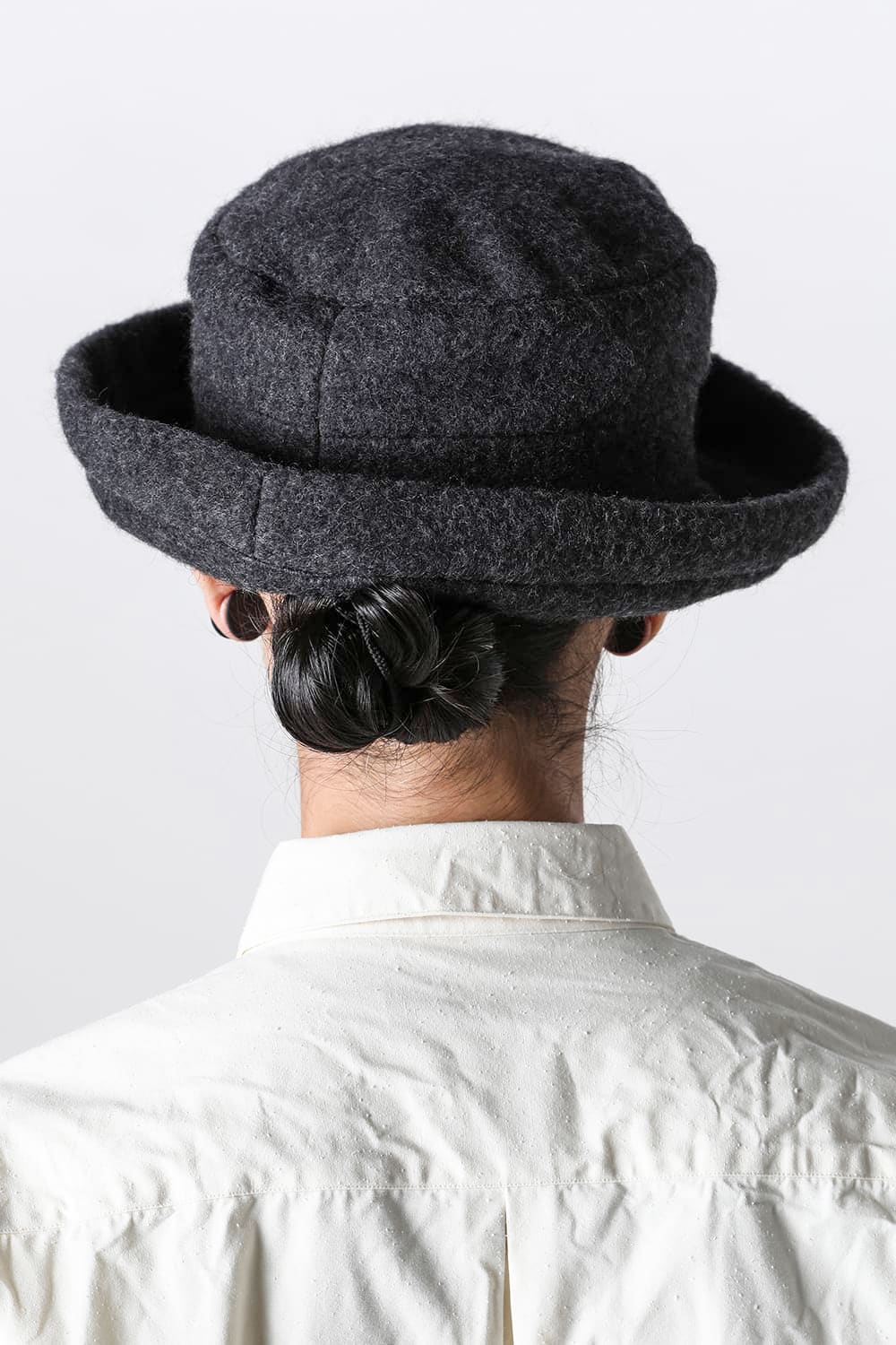 Curve Brim Volume Hat Reverse Puff CARLEEN Gray