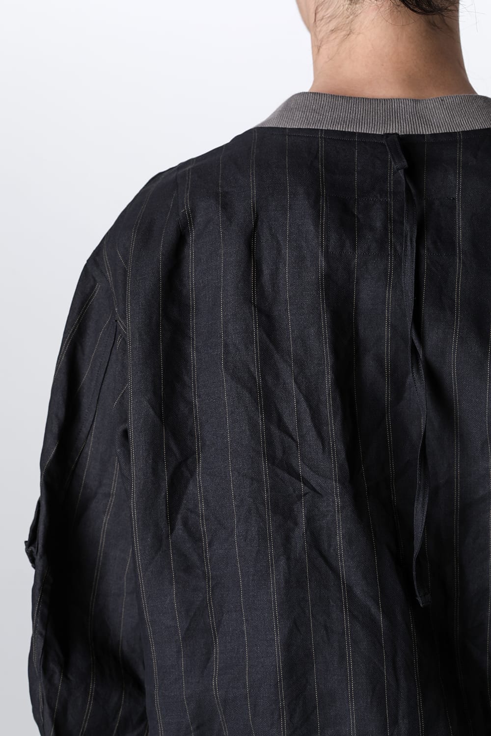 Pull Over Style Flight Jacket Motif