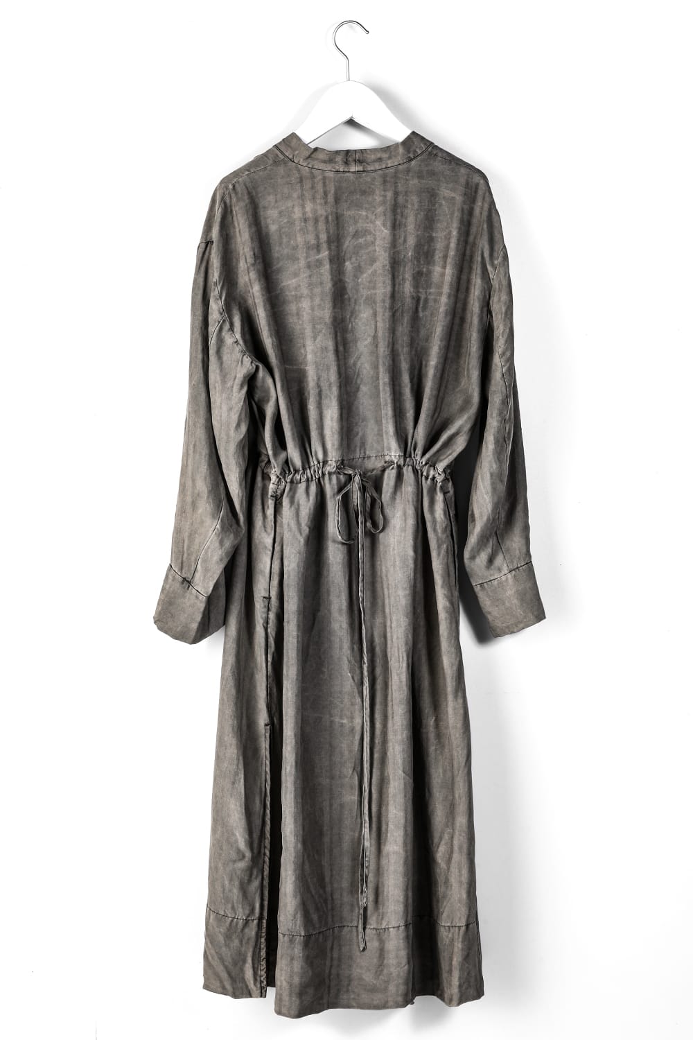 V neck Sleeve Dress Brown dye Stripe