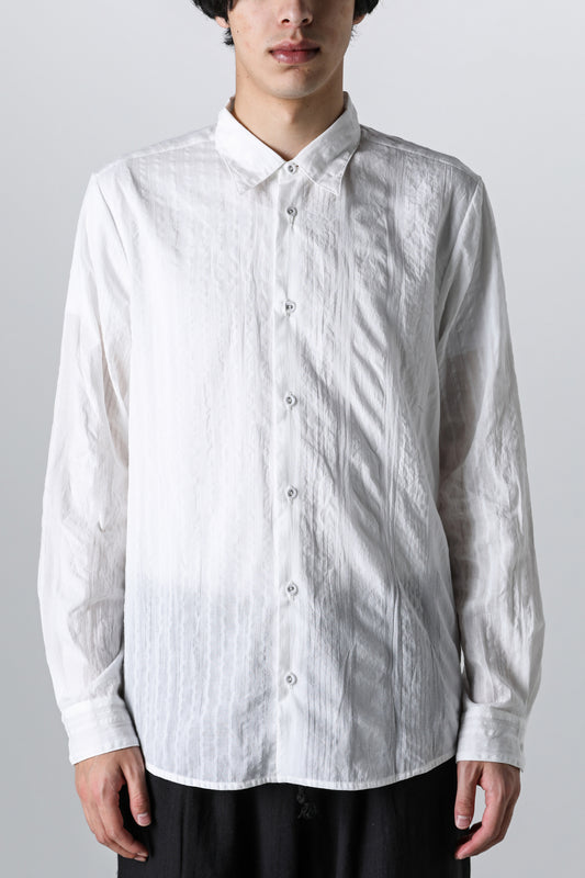 24SS-S1-MSC : Yokeless Shirt Multi Stripe Cotton