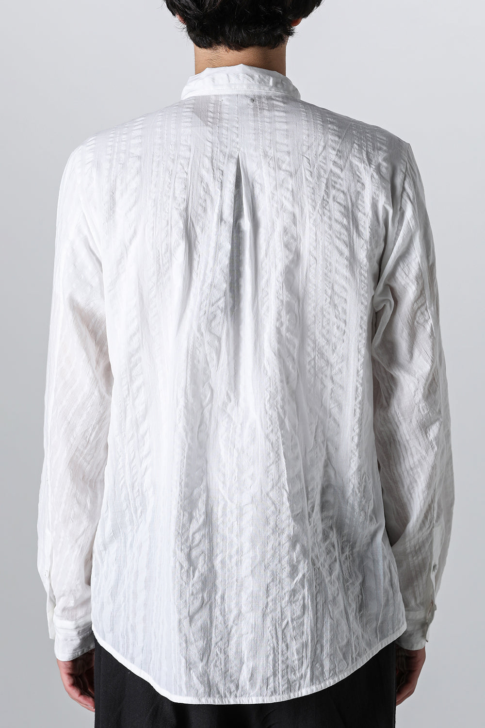 24SS-S1-MSC : Yokeless Shirt Multi Stripe Cotton