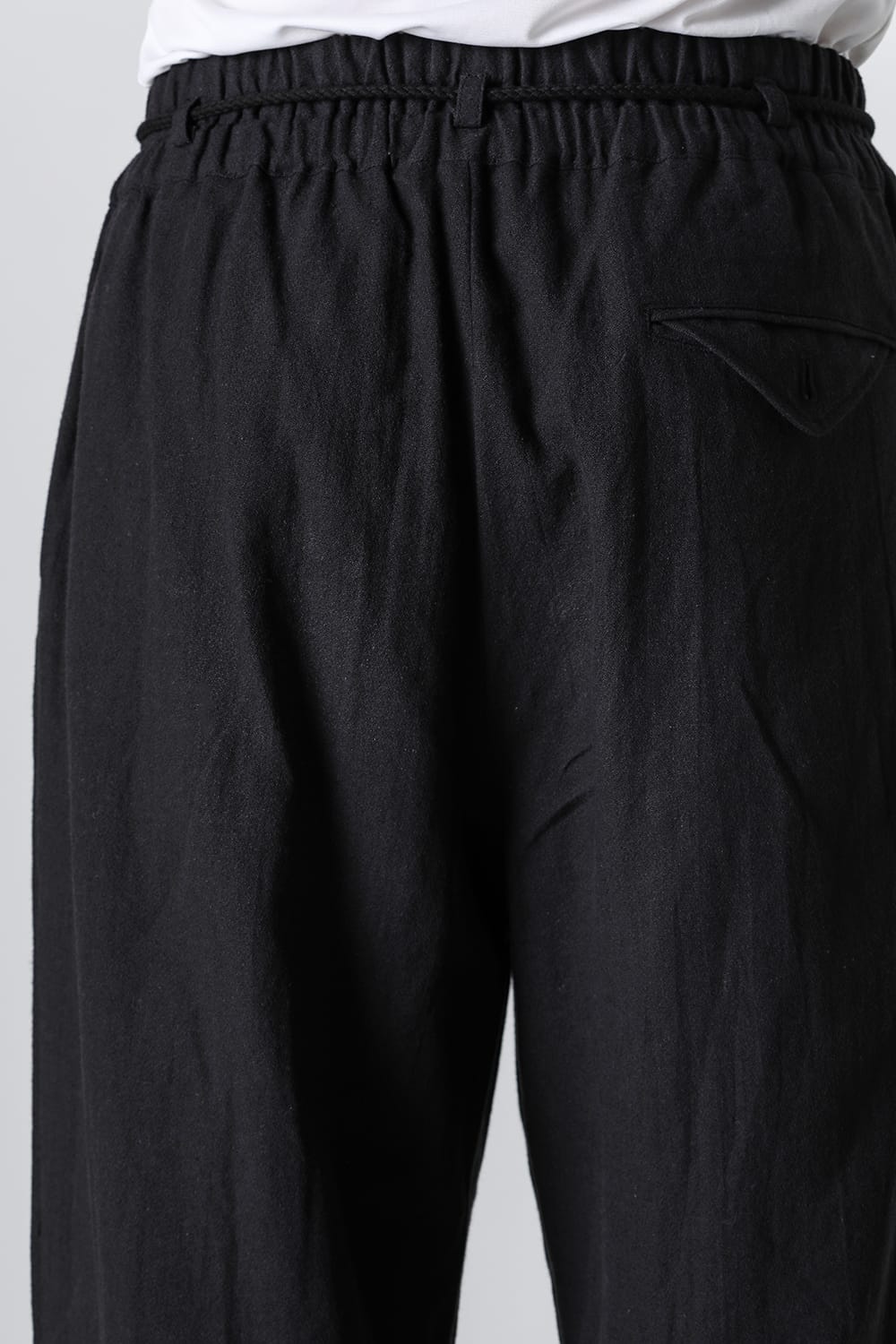 Wide Elastic Pants Black