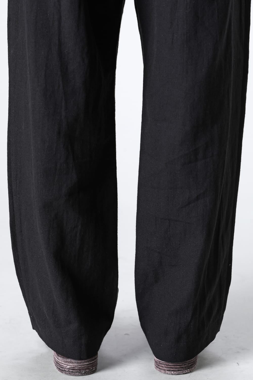 Wide Elastic Pants Black