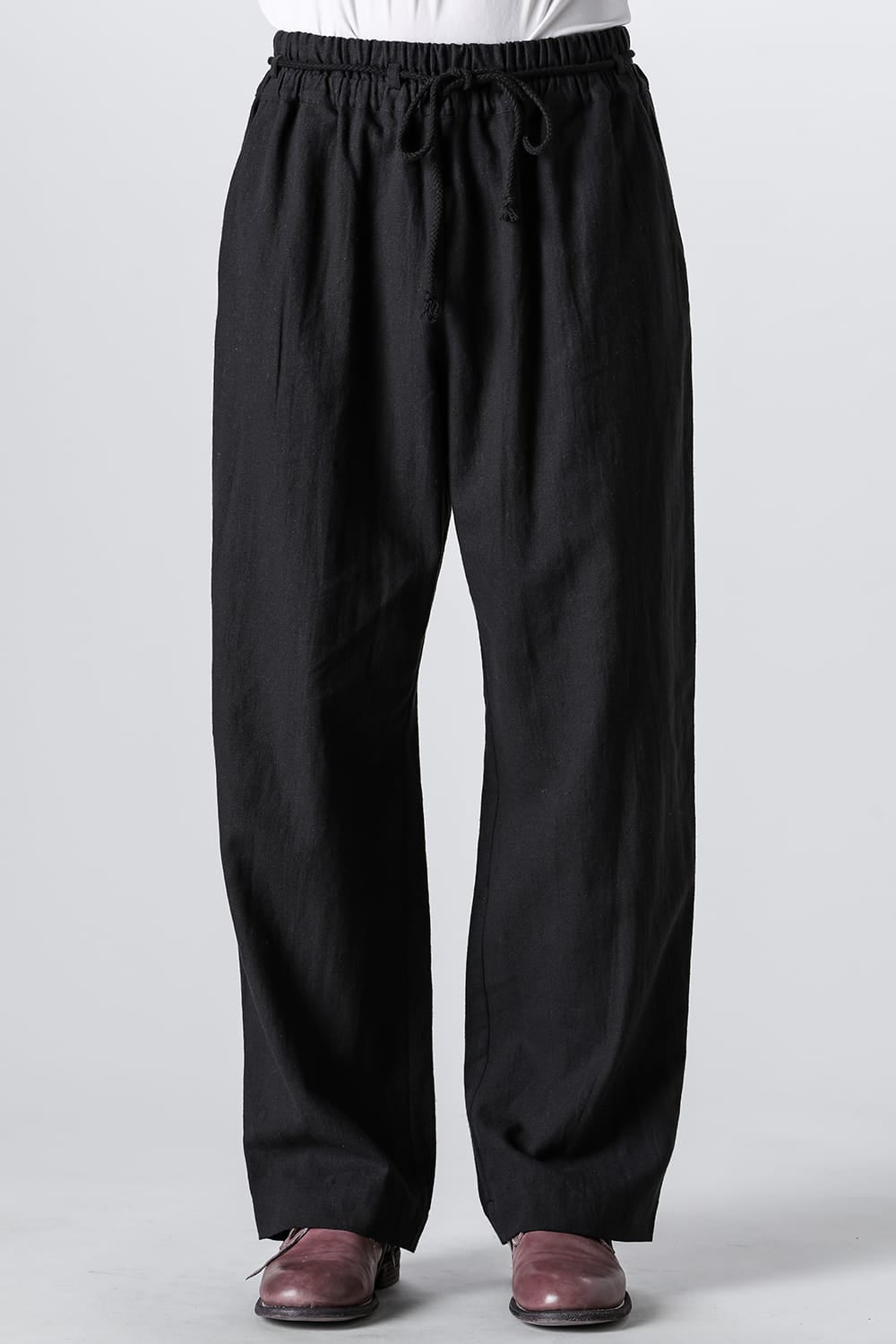 Wide Elastic Pants Black