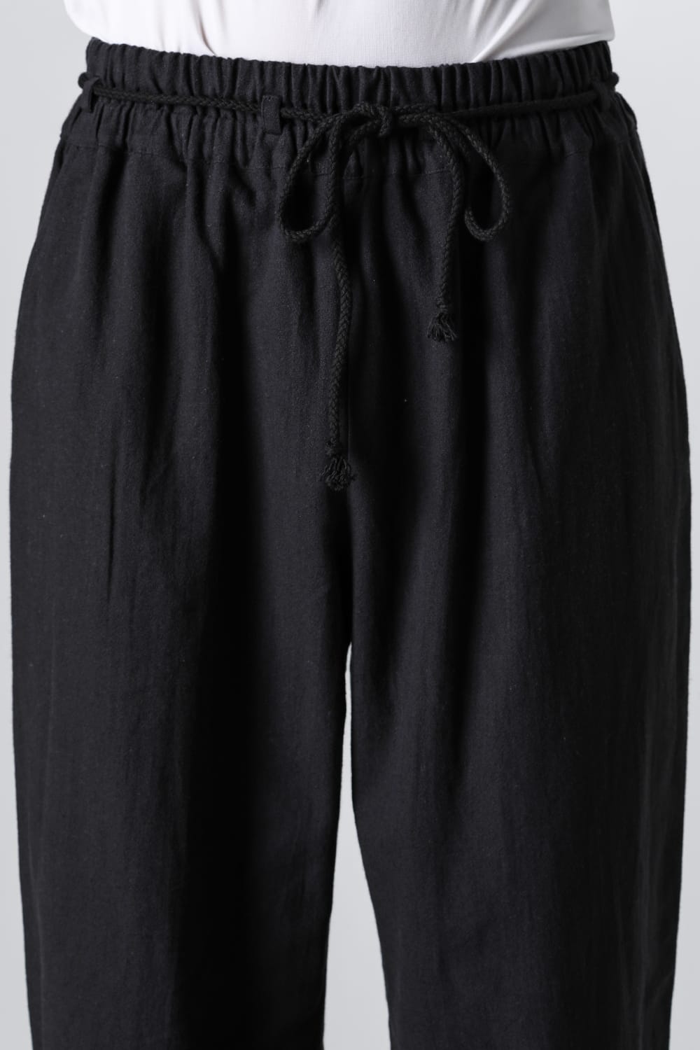 Wide Elastic Pants Black