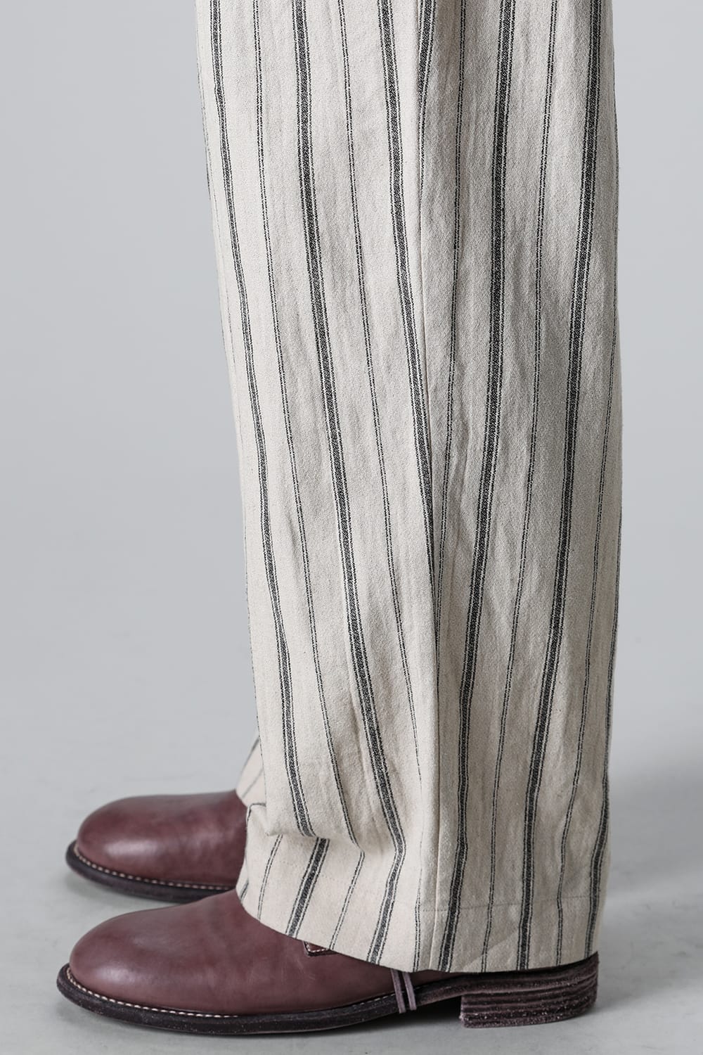 Wide Elastic Pants Stripe