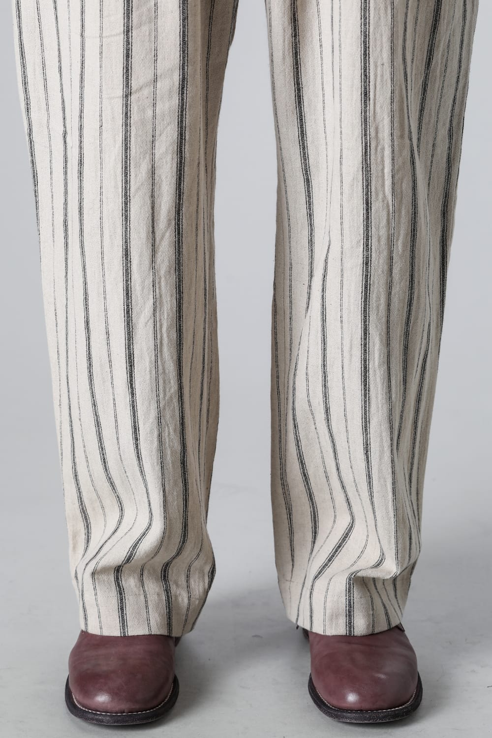 Wide Elastic Pants Stripe