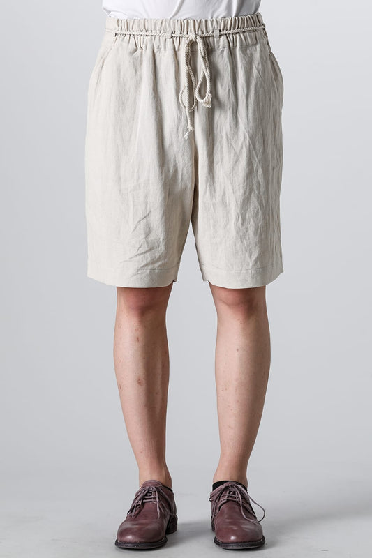 Short Wide Elastic Pants