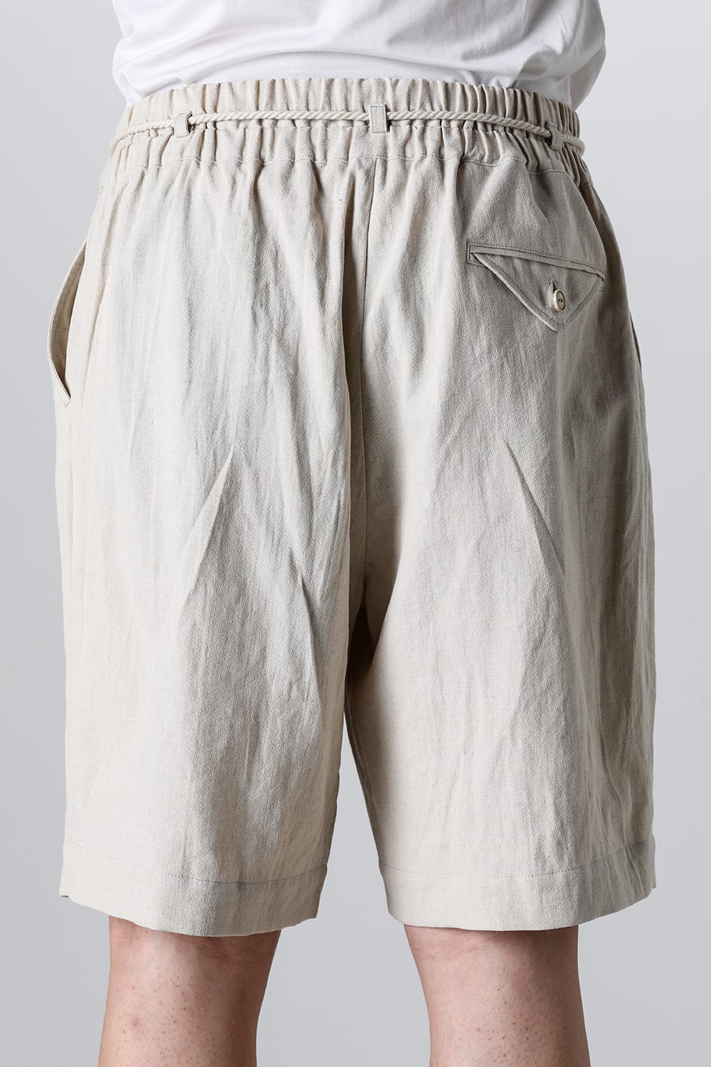 Short Wide Elastic Pants