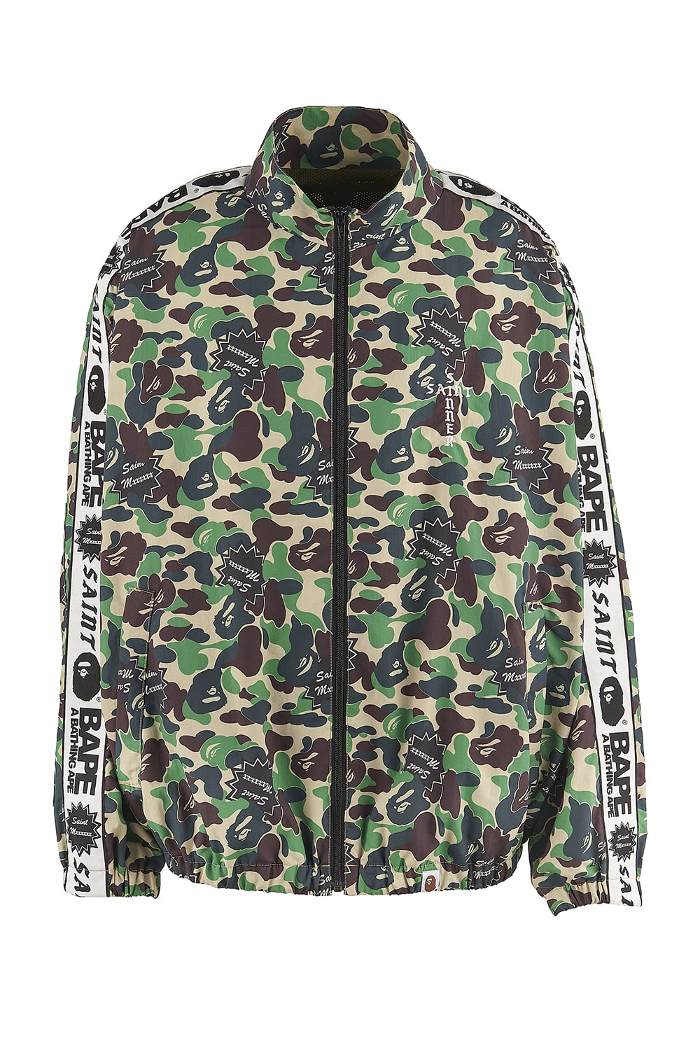 A BATHING APE® × SAINT Mxxxxxx STAPE Track Jacket