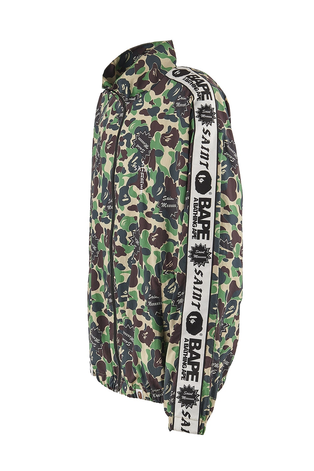 A BATHING APE® × SAINT Mxxxxxx STAPE Track Jacket