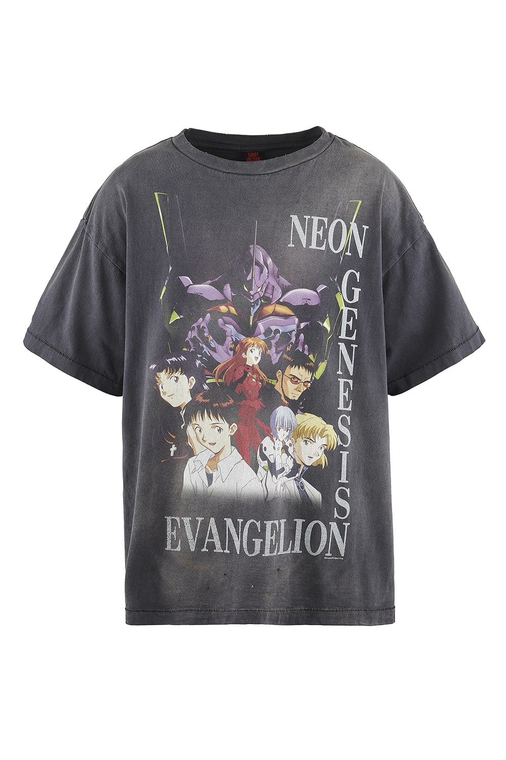 EVANGELION × SAINT Mxxxxxx NEON Short sleeve T-shirt
