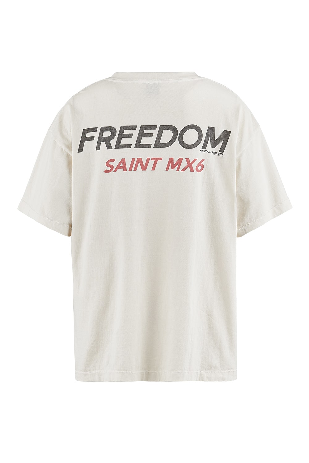 FREEDOM × SAINT Mxxxxxx ASTRO Short sleeve T-shirt