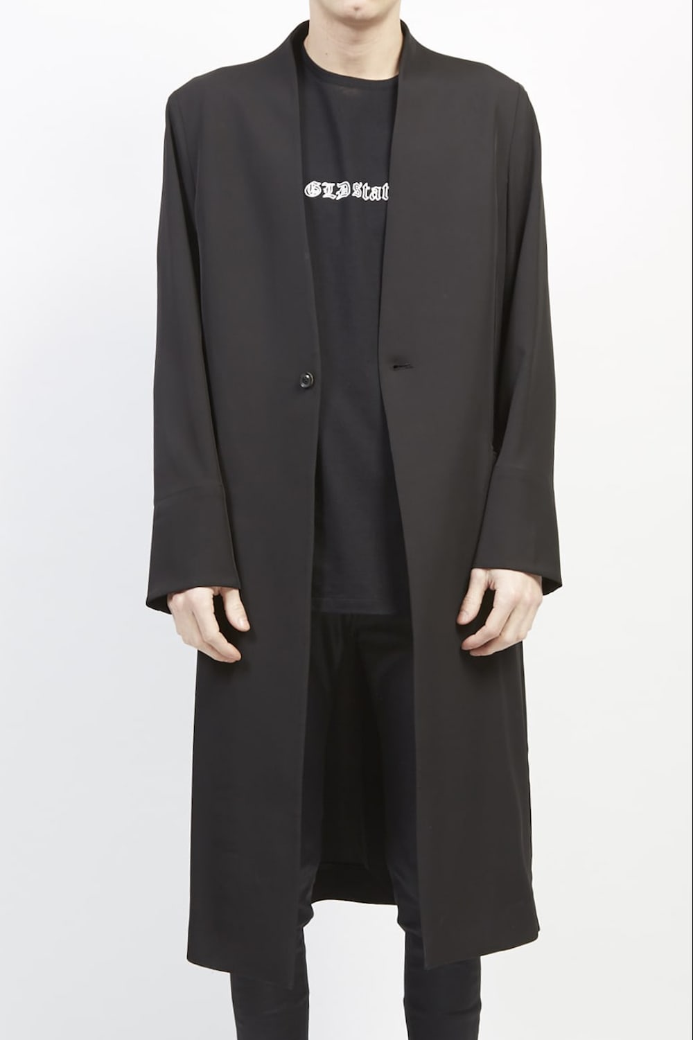 Dry georgette stretch gown coat