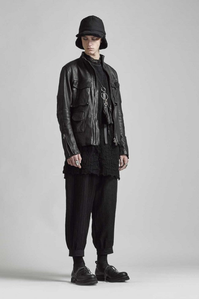 Random stripe cropped pants