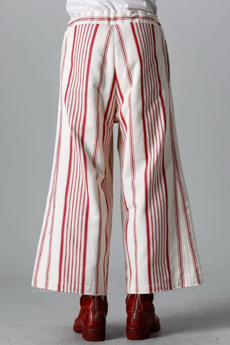 Wide Leg Kickback Drawstring Trousers