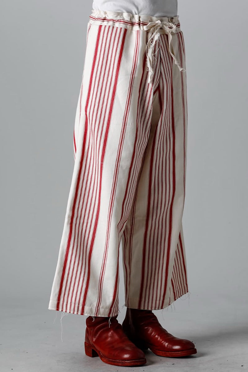 Wide Leg Kickback Drawstring Trousers