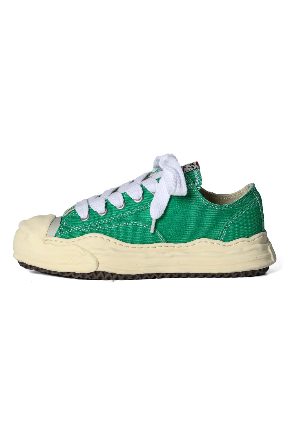 HANK- Original sole sneaker LOW Cut canvas Vintage like Sole Green