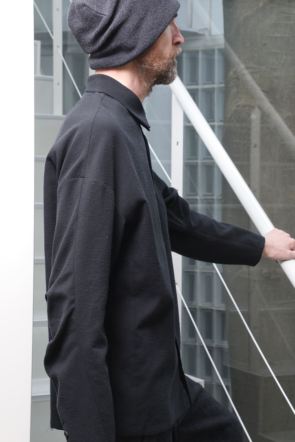 シャツ ルーズフィット コットン/シルク