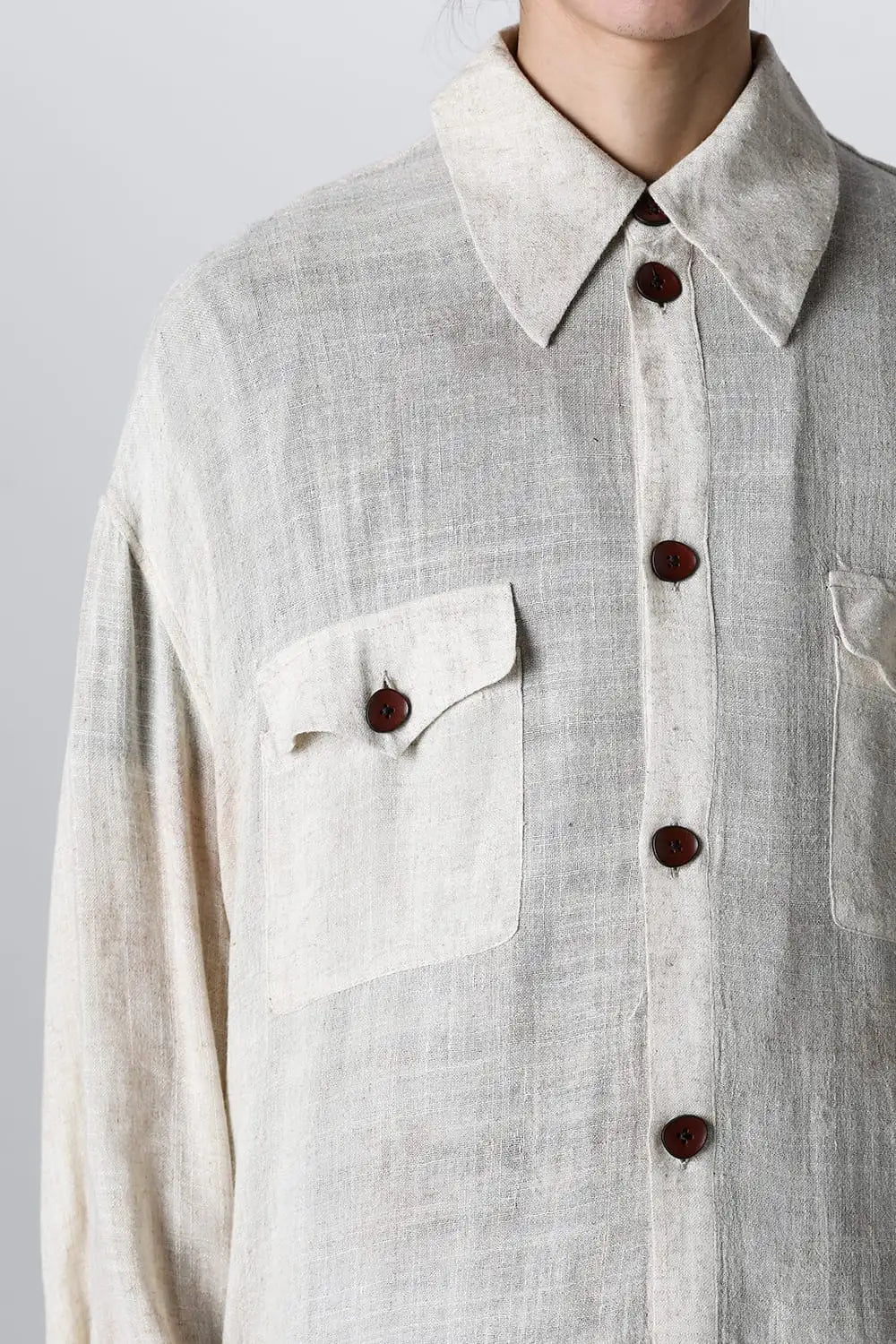 Hand Dyed DB Pocket Oversized Shirt