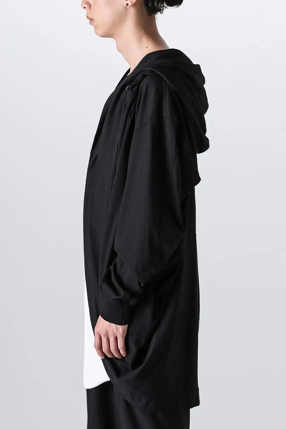 Cotton / Modal Jersey Long Cardigan