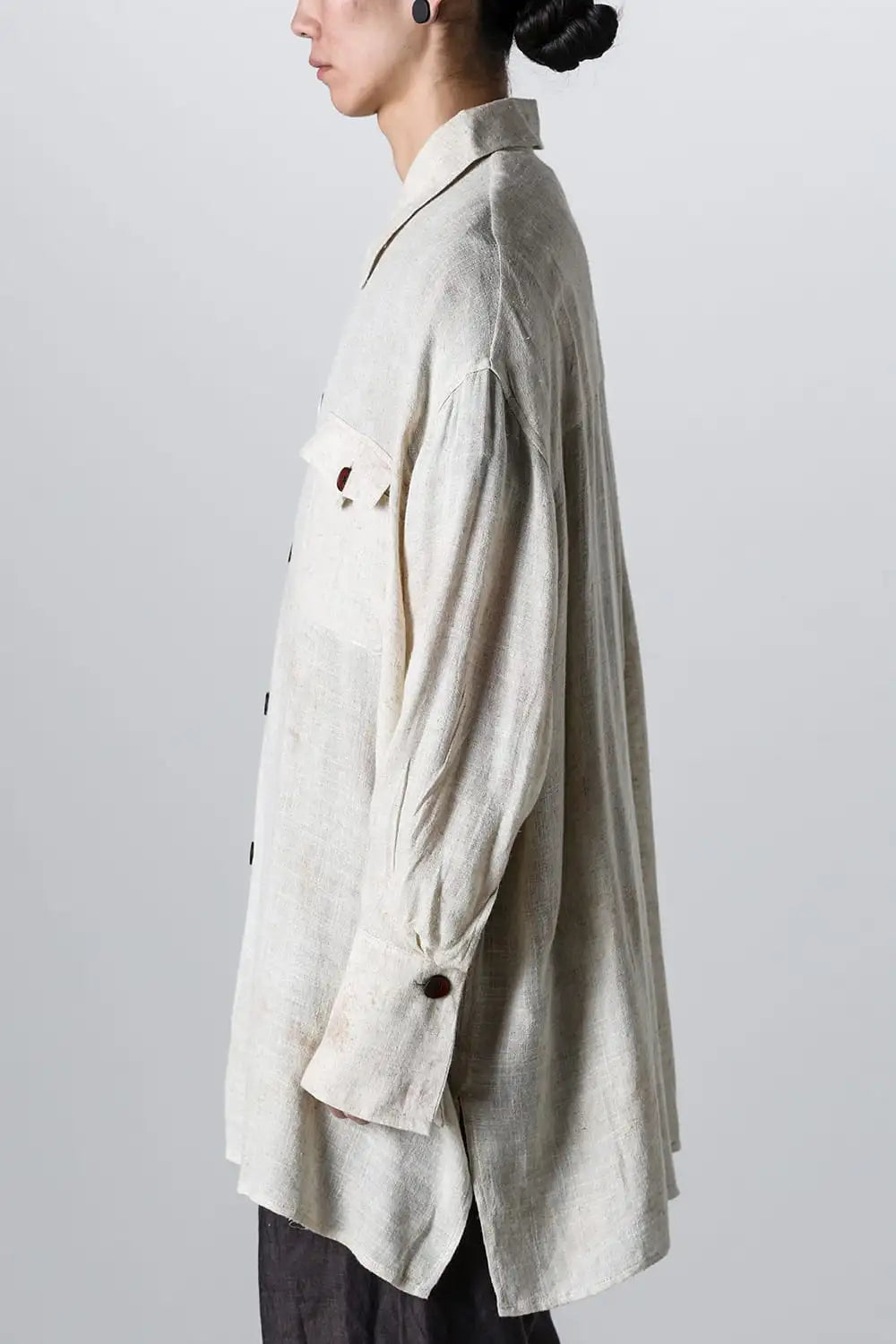 Hand Dyed DB Pocket Oversized Shirt