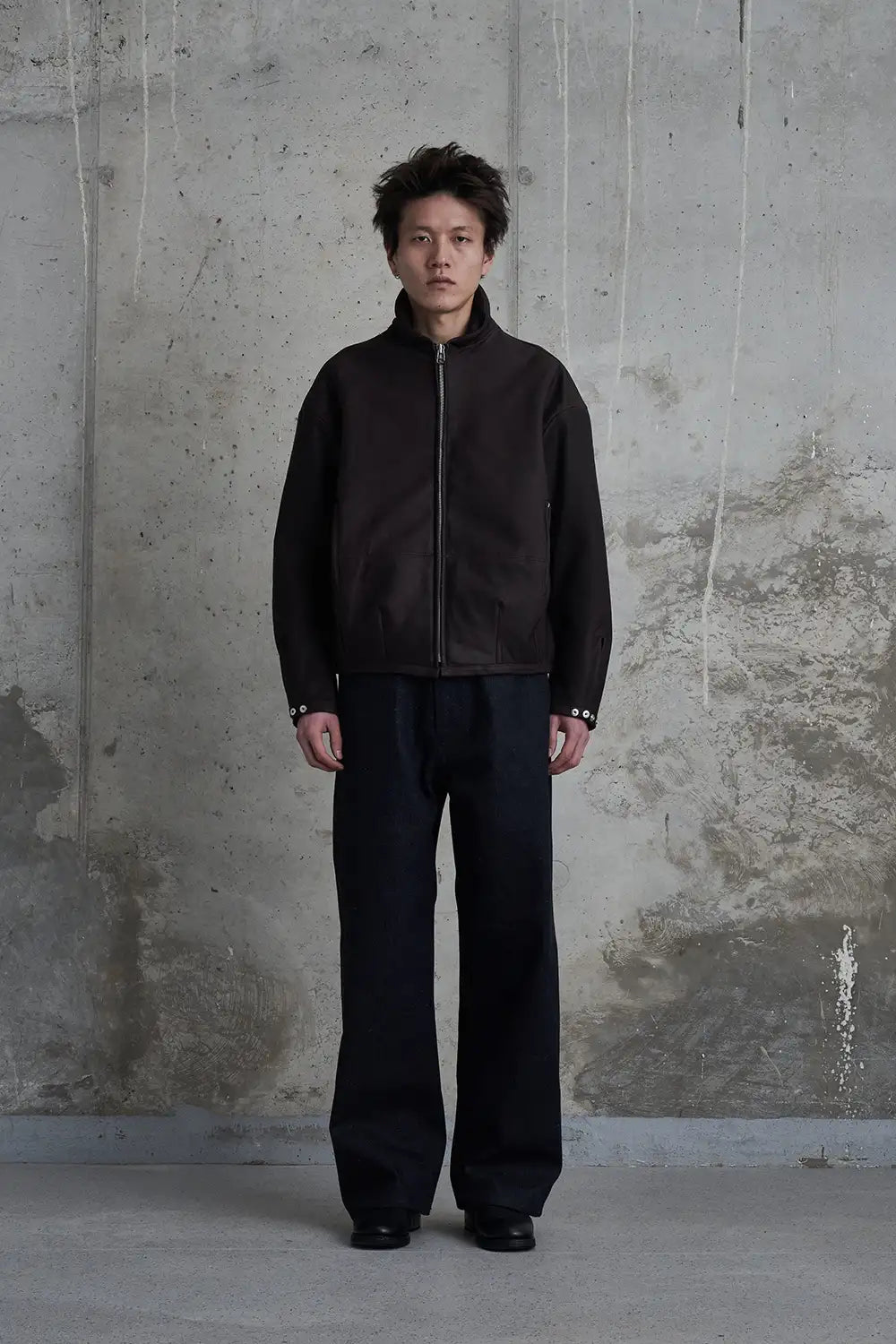 Padded Leather Blouson