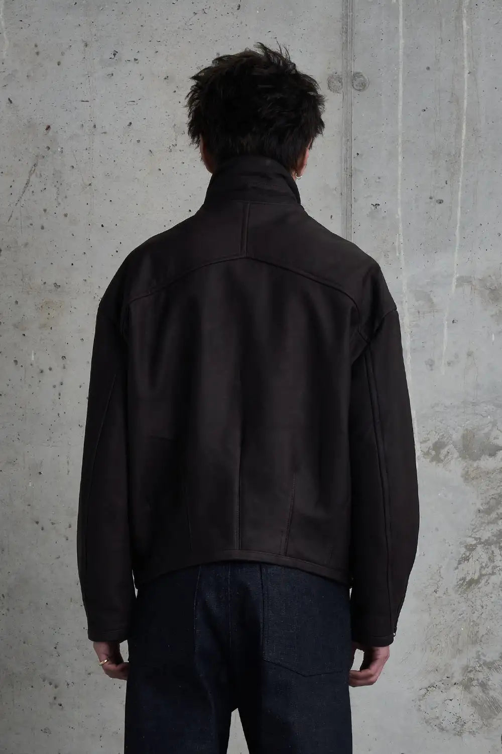 Padded Leather Blouson