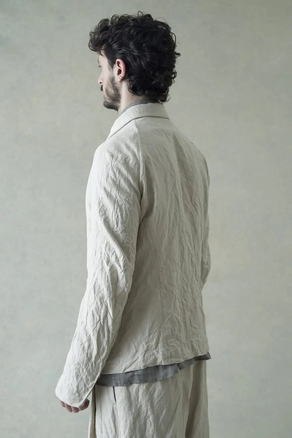 ジャケット カナパコットンメタルシュリンク