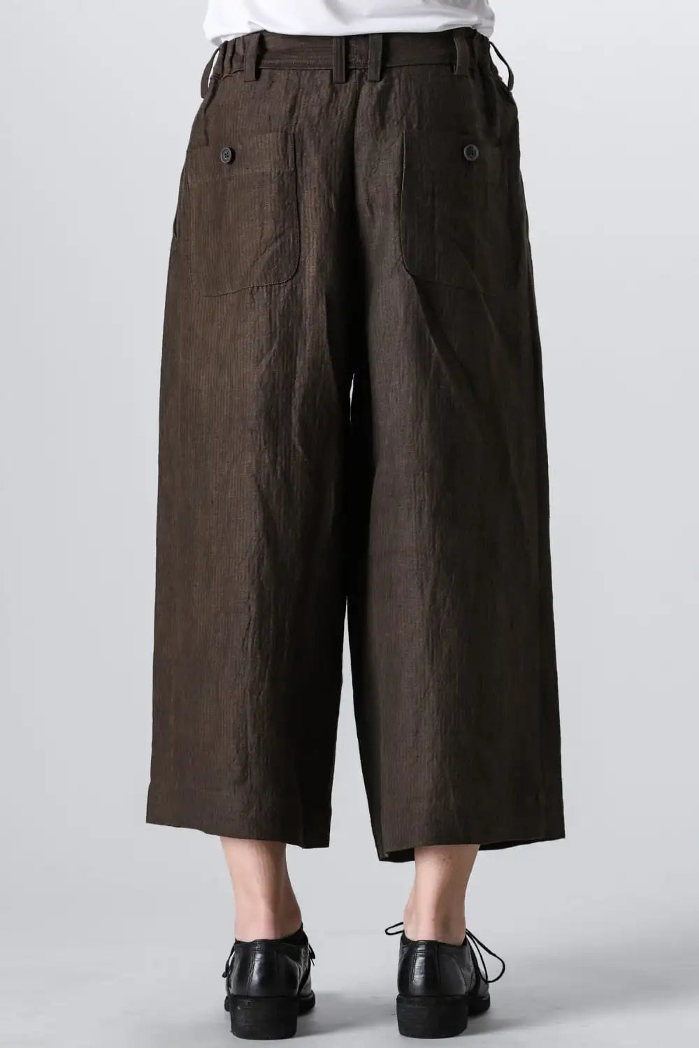 プレーテッドエクストラワイドレッグトラウザーズ