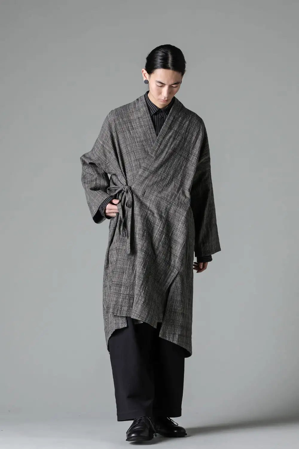 KIMONO#14 Cotton Cloth Vintage Striped